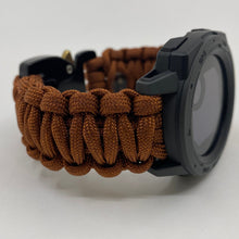 Charger l&#39;image dans la galerie, Paracord Watchband compatible with Garmin Approach, D2, Descent, Enduro, Epix (Gen 2), Fenix, Forerunner 935/955, Instinct, MARQ, Tactix, Quatix (watch not included).
