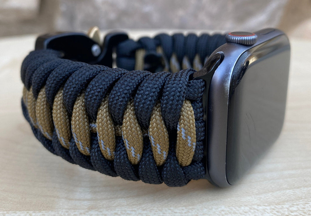 Paracord Watch Band compatible with Apple Watch  Series 1, 2, 3, 4, 5, 6, 7, 8, 9, Ultra, Ultra 2 & SE (watch not included)