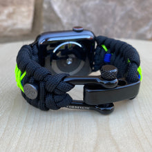 Cargar imagen en el visor de la galería, Paracord Watch Band compatible with Apple Watch  Series 1, 2, 3, 4, 5, 6, 7, 8, 9, Ultra, Ultra 2 &amp; SE (watch not included)
