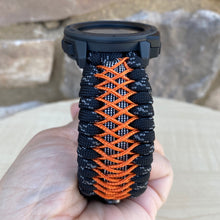 Charger l&#39;image dans la galerie, Paracord Watchband compatible with Garmin Approach, D2, Descent, Enduro, Epix (Gen 2), Fenix, Forerunner 935/955, Instinct, MARQ, Tactix, Quatix (watch not included).
