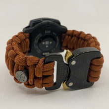 Charger l&#39;image dans la galerie, Paracord Watchband compatible with Garmin Approach, D2, Descent, Enduro, Epix (Gen 2), Fenix, Forerunner 935/955, Instinct, MARQ, Tactix, Quatix (watch not included).
